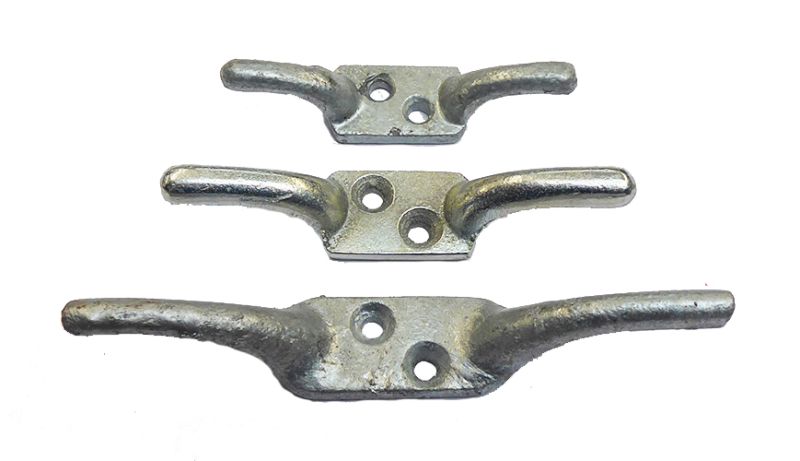 5x Large Strong Galvanised Metal Cleat Hooks 100mm